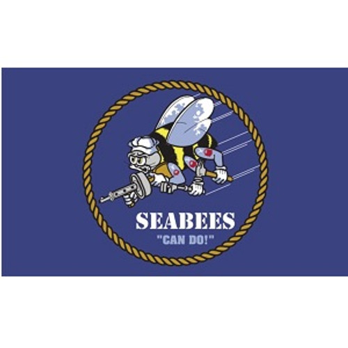 3ft x 5ft US Navy Seabees Flag 3ft x 5ft US Navy Seabees Flag