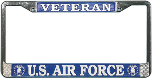 US Air Force Veteran License Plate Frame US Air Force Veteran License Plate Frame