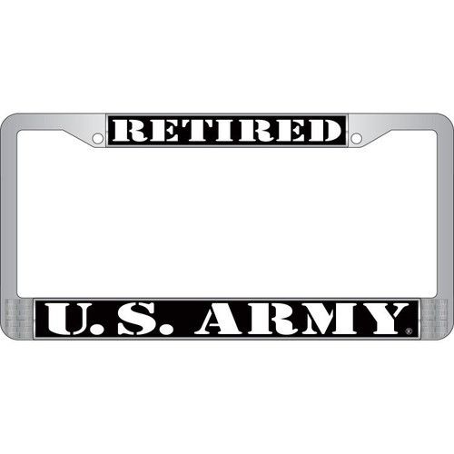 US Army Retired License Plate Frame