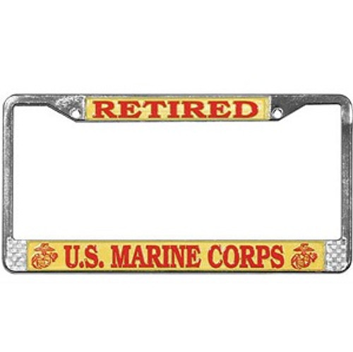 Retired Marine Corps License Plate Frame