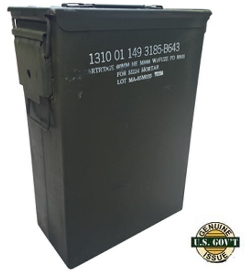 PA70 Ammo Can Grade 1, Army Surplus, U.S. Military Issue Ammunition Container PA70 Ammo Can Grade 1, Army Surplus, U.S. Military Issue Ammunition Container