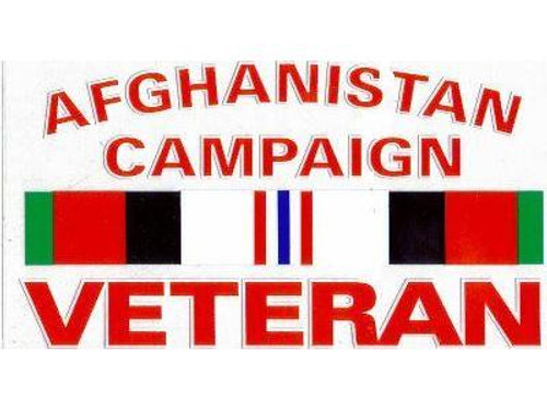 Afghanistan Campaign Veteran Decal Afghanistan Campaign Veteran Decal