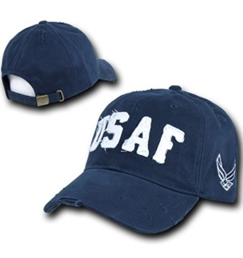 Vintage USAF Baseball Cap with Applique Lettering Vintage USAF Baseball Cap with Applique Lettering