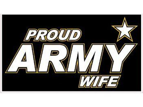 Proud Army Wife Decal Proud Army Wife Decal