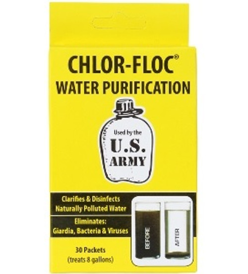 Chlor-Floc Military Issue Water Purification Powder Chlor-Floc Military Issue Water Purification Powder