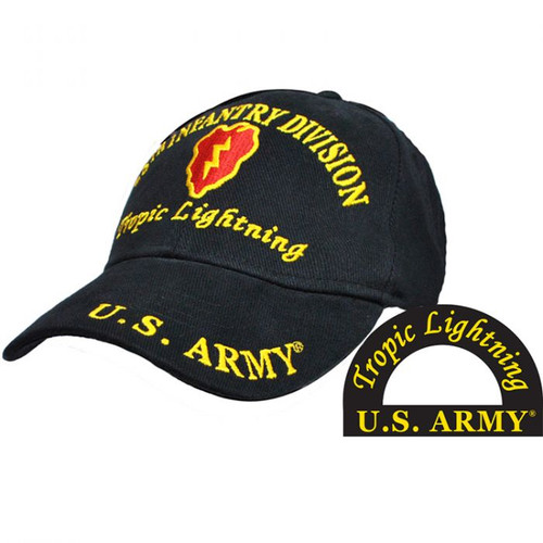 25th Infantry Division Baseball Hat - Tropic Lightning 25th Infantry Division Baseball Hat - Tropic Lightning