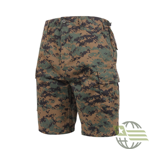 Woodland Digital Camo, Button Fly, 6 Pockets, Perfect Fit - BDU Shorts Woodland Digital Camo, Button Fly, 6 Pockets, Perfect Fit - BDU Shorts
