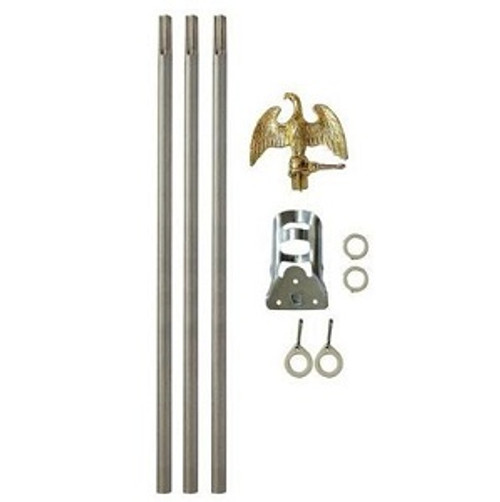 6FT Flag Pole Kit With Mounting Hardware 6FT Flag Pole Kit With Mounting Hardware