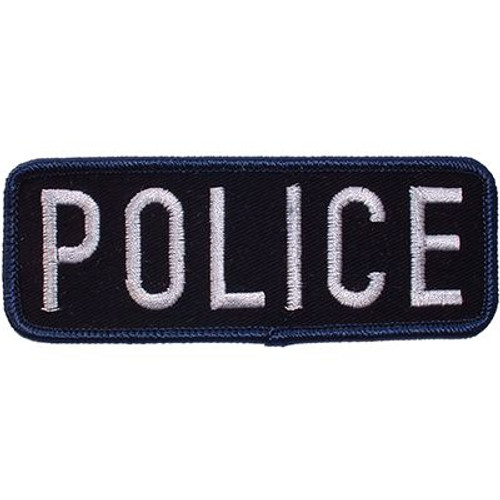 Police Patch - Navy Blue/White Police Patch - Navy Blue/White