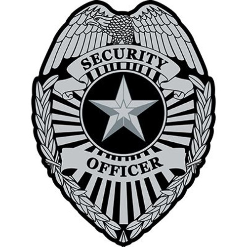 Security Officer Patch - Black & Silver Security Officer Patch - Black & Silver