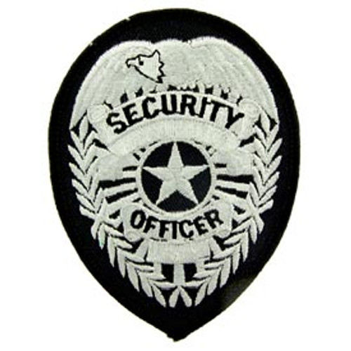 Security Officer Patch - Black & Silver Security Officer Patch - Black & Silver