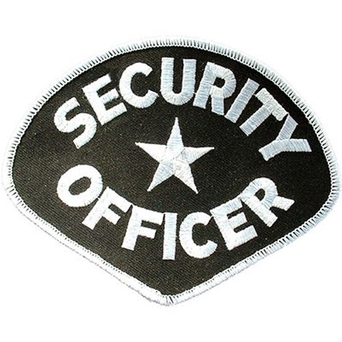 Black & White Security Officer Patch Black & White Security Officer Patch