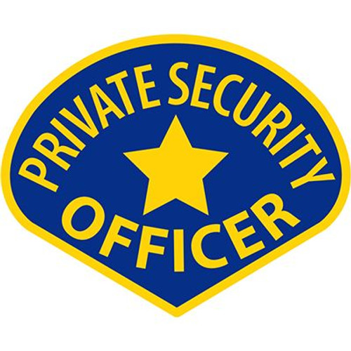 Private Security Officer Patch Private Security Officer Patch