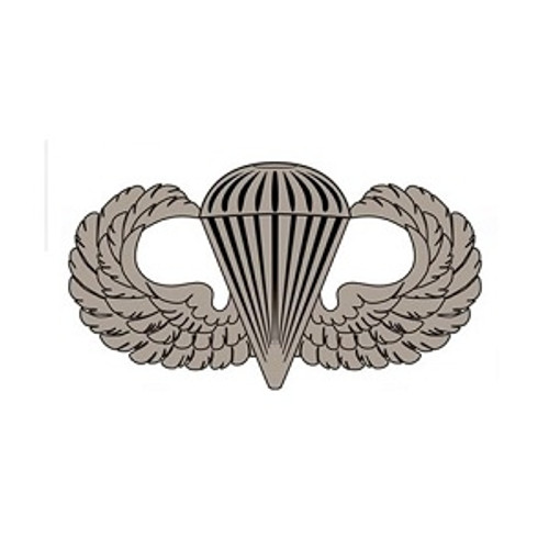 US Army Basic Parachutist Jump Wings Badge Decal US Army Basic Parachutist Jump Wings Badge Decal