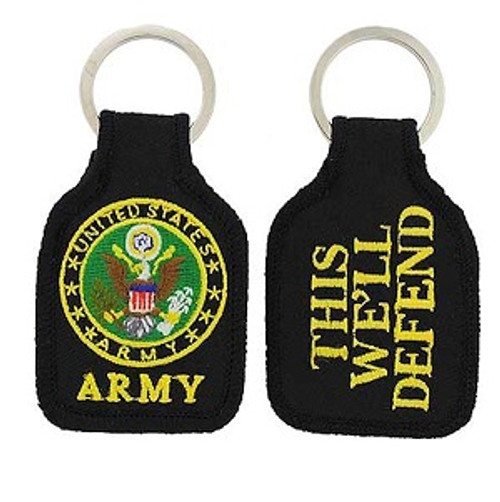 US Army - This We'll Defend Embroidered Key Chain US Army - This We'll Defend Embroidered Key Chain