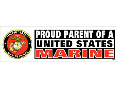Proud Parent of a United States Marine Sticker