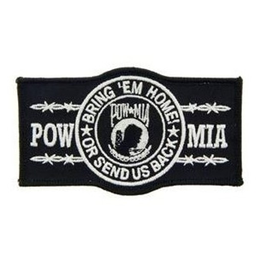 Pow Mia Bring 'Em Home Or Send Us Back Patch Pow Mia Bring 'Em Home Or Send Us Back Patch