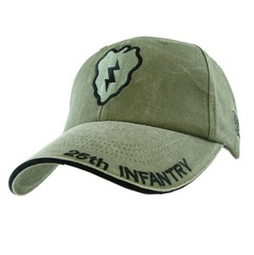 Vintage Olive US Army 25th Infantry Division Baseball Hat