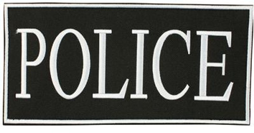 Hook and Loop Police Front Patch 4 X 2 Hook and Loop Police Front Patch 4 X 2