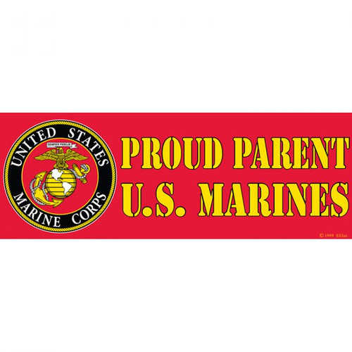 Proud Parents of a U.S. Marine-Bumper Sticker Proud Parents of a U.S. Marine-Bumper Sticker