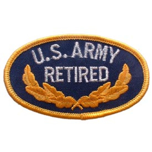Army Oval Retired Patch Army Oval Retired Patch