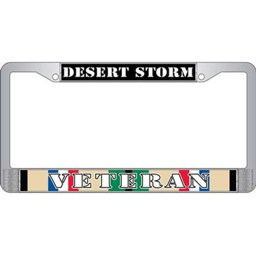 Desert Storm Veteran License Plate Frame