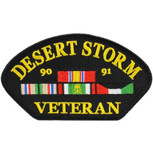 Desert Storm Veteran Patch with Ribbons