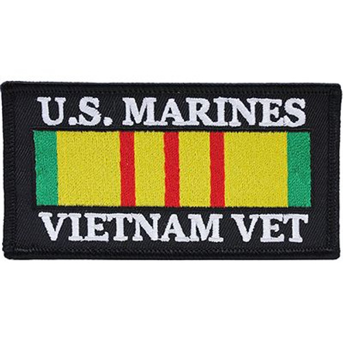 US Marine Vietnam Veteran Patch w/Ribbon