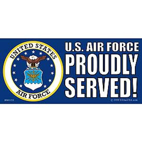 Proudly Served! U.S. Air Force Sticker Proudly Served! U.S. Air Force Sticker
