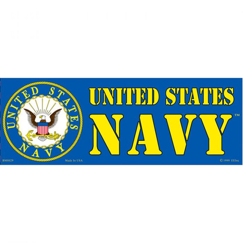 Rectangular United States Navy Sticker Rectangular United States Navy Sticker