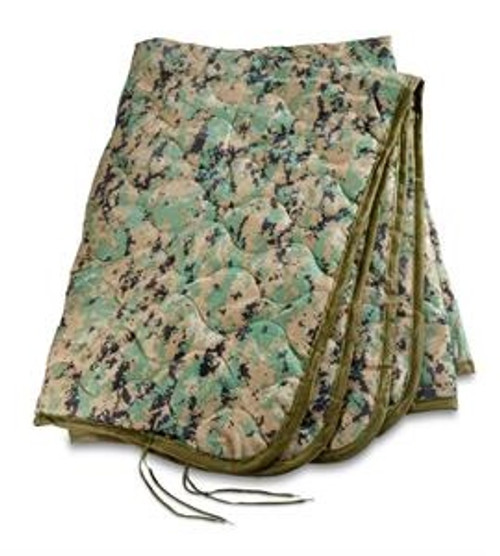 Woodland Digital Camo Military Style Poncho Liner 