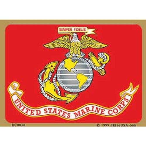 United States Marine Corps Flag Decal Sticker