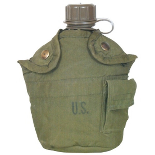 Used US GI Military Issue 1 QT Canteen Cover Used US GI Military Issue 1 QT Canteen Cover