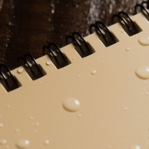 Rite in the Rain All-Weather Top-Spiral Notebook, 3" x 5", Tan Cover Rite in the Rain All-Weather Top-Spiral Notebook, 3" x 5", Tan Cover