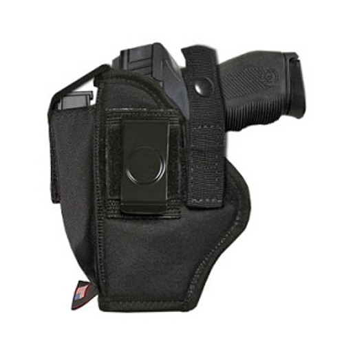 Glock 19, 23, and Baby Glocks WITH RAILS Extra Mag Holster Glock 19, 23, and Baby Glocks WITH RAILS Extra Mag Holster