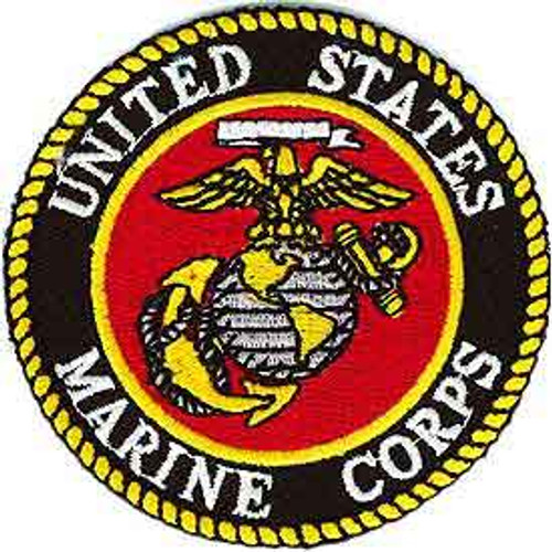 USMC Logo Patch with Gold and Silver EGA