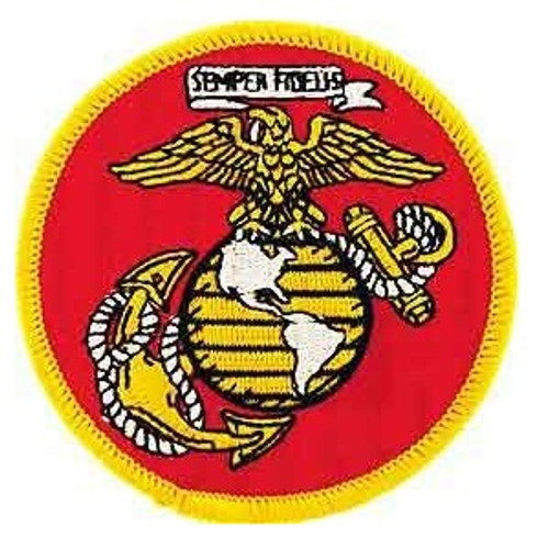 USMC Marine Globe & Anchor Semper Fidelis Patch USMC Marine Globe & Anchor Semper Fidelis Patch
