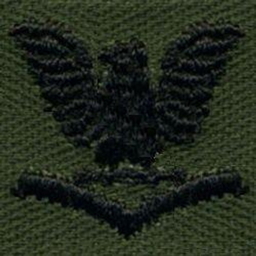 Navy Embroidered Collar Device: E4 - embroidered Navy Embroidered Collar Device: E4 - embroidered