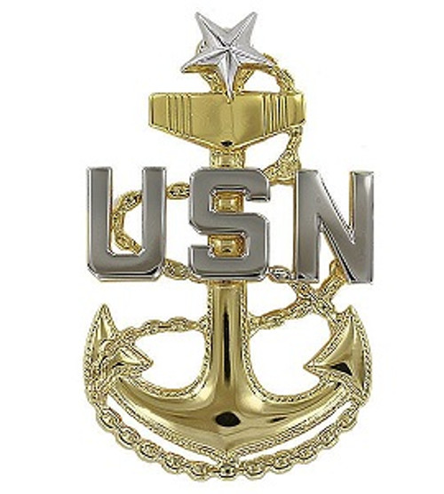 Navy Cap Device: E8 Chief Petty Officer: Senior Navy Cap Device: E8 Chief Petty Officer: Senior