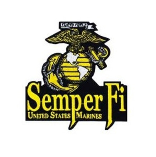 Semper Fi Marine Patch with Eagle Globe and Anchor