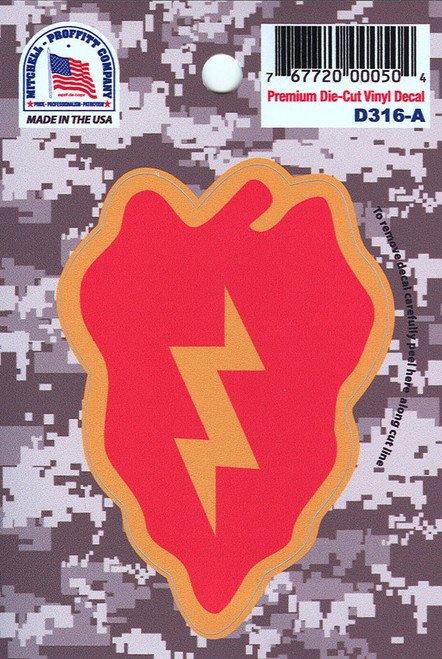 US Army 25th Infantry Division Decal