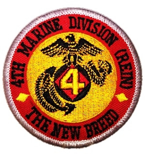 US United States Marines 4th Marine Division The New Breed (REIN) Patch US United States Marines 4th Marine Division The New Breed (REIN) Patch
