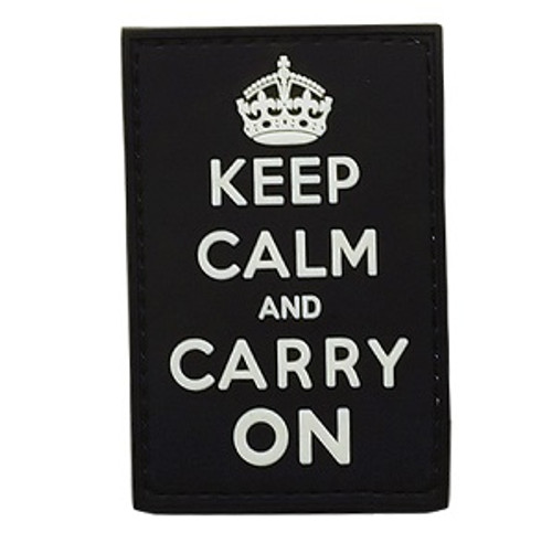 Keep Calm and Carry On PVC Morale Patch Keep Calm and Carry On PVC Morale Patch