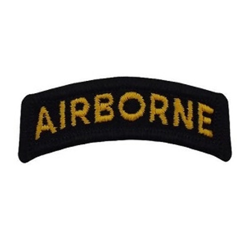Airborne Tab Full Color Gold on Black Airborne Tab Full Color Gold on Black