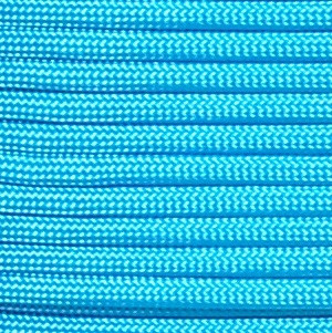 100Ft Type III 7 Strand Neon Turquoise 550-Nylon Paracord Mil Spec Parachute Cord