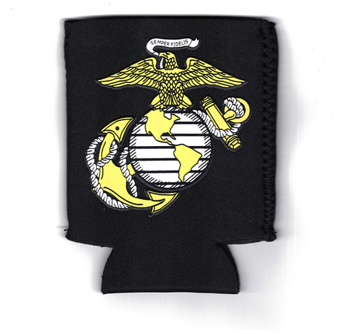 USMC Black Logo Koozie USMC Black Logo Koozie