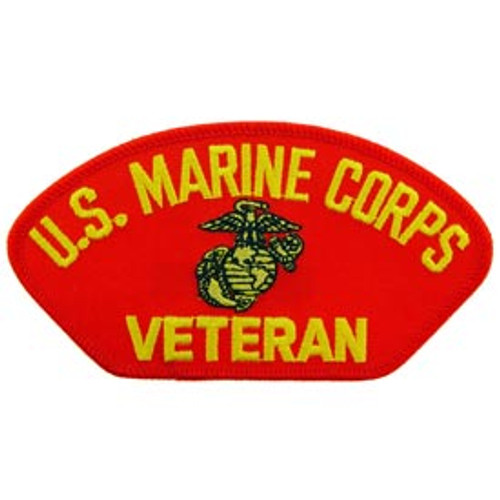 USMC Veteran Patch - Red USMC Veteran Patch - Red