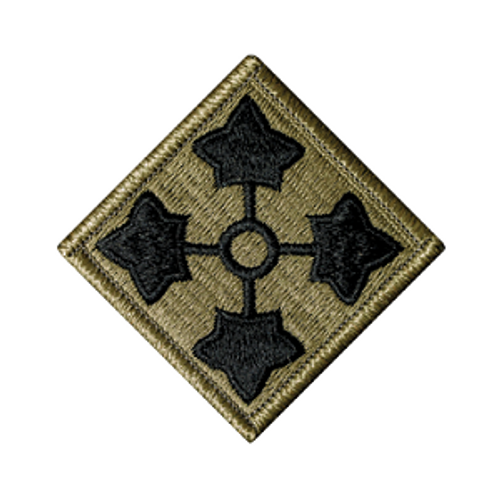 4th Infantry Division Scorpion Patch w/ Fastener 4th Infantry Division Scorpion Patch w/ Fastener