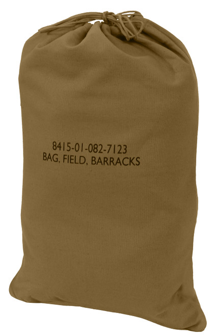 G.I. Type Coyote Large Canvas Barracks Laundry Bag