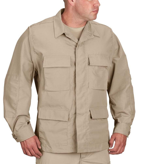 Khaki 100% Cotton Ripstop BDU Shirt Khaki 100% Cotton Ripstop BDU Shirt